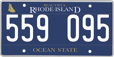 RI license plate 559095