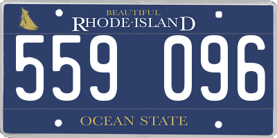 RI license plate 559096