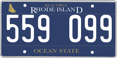 RI license plate 559099