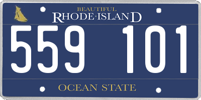 RI license plate 559101