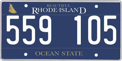 RI license plate 559105