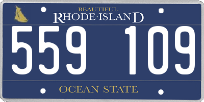 RI license plate 559109