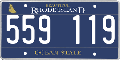 RI license plate 559119