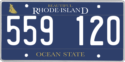 RI license plate 559120