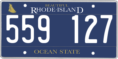 RI license plate 559127