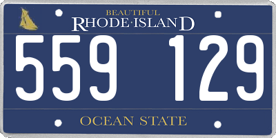 RI license plate 559129
