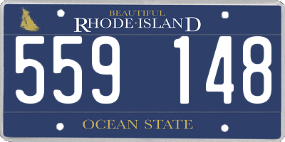 RI license plate 559148