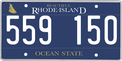 RI license plate 559150