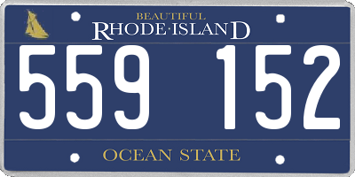 RI license plate 559152