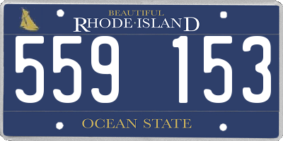 RI license plate 559153