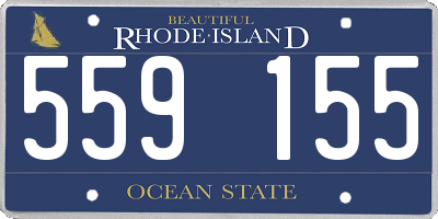 RI license plate 559155