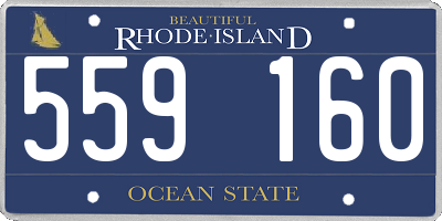RI license plate 559160