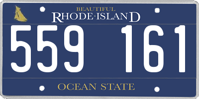 RI license plate 559161