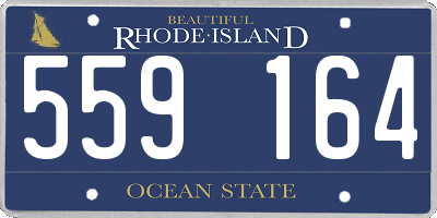 RI license plate 559164
