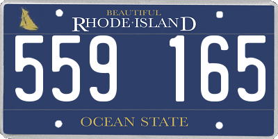 RI license plate 559165