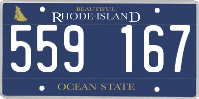 RI license plate 559167
