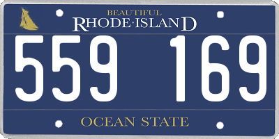 RI license plate 559169