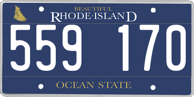 RI license plate 559170