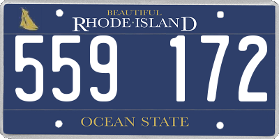 RI license plate 559172