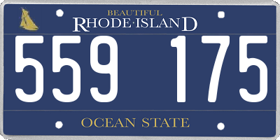 RI license plate 559175