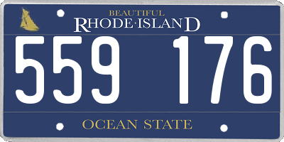 RI license plate 559176