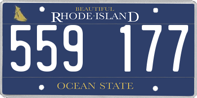 RI license plate 559177
