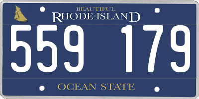 RI license plate 559179
