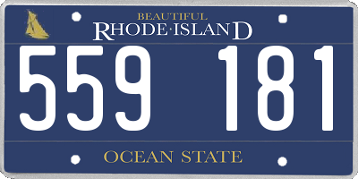 RI license plate 559181