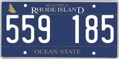 RI license plate 559185
