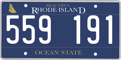 RI license plate 559191