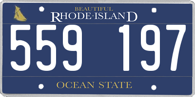 RI license plate 559197