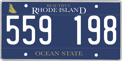 RI license plate 559198