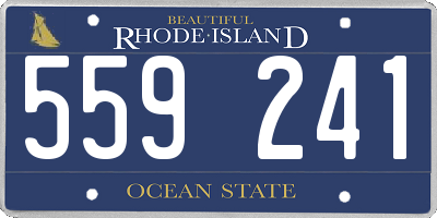 RI license plate 559241