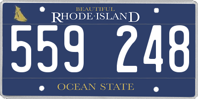 RI license plate 559248