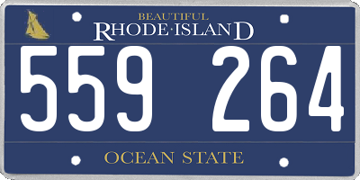 RI license plate 559264