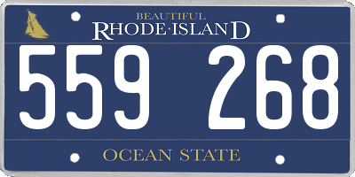 RI license plate 559268