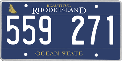 RI license plate 559271