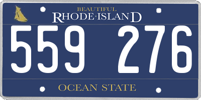 RI license plate 559276