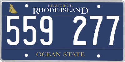 RI license plate 559277
