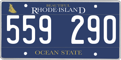RI license plate 559290