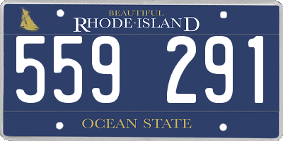 RI license plate 559291