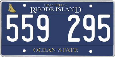 RI license plate 559295