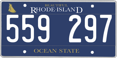 RI license plate 559297