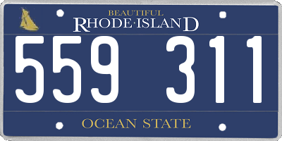 RI license plate 559311