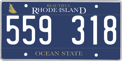 RI license plate 559318