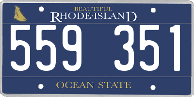RI license plate 559351