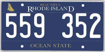 RI license plate 559352