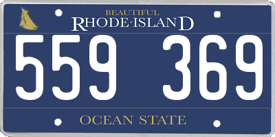 RI license plate 559369