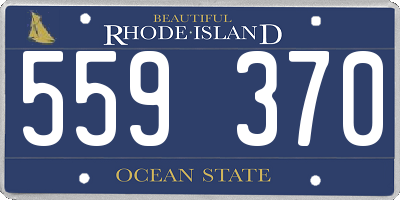 RI license plate 559370