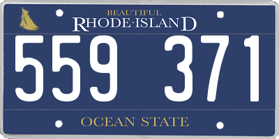 RI license plate 559371